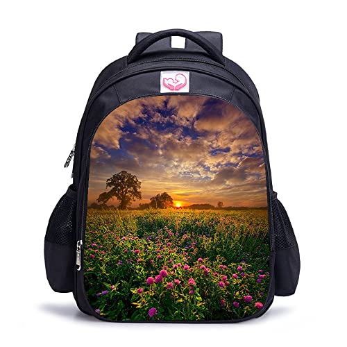 Sac à dos classique coucher de soleil pour un style unique au collège