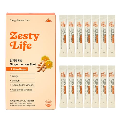 Korean Ginger Lemon Wellness Shots by Zesty Life — 70.5% Concentr...