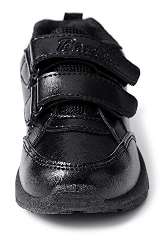 Image of Liberty Unisex Black Velcro School Shoes (01 UKRV, Black)