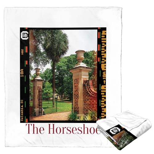 Northwest NCAA South Carolina Fighting Gamecocks Silk Touch Throw Blanket, 50" x 60", Campus Life