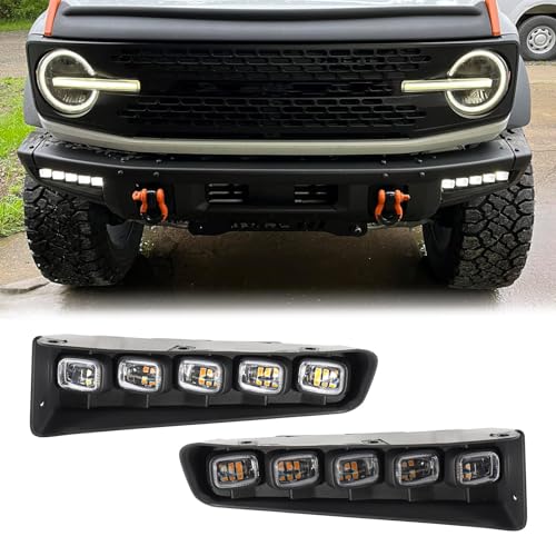 Fancemot Fog Lights Compatible with Ford Bronco 2021–2026, LED Daytime Running...