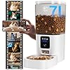 Automatic Cat Feeder with 2K Camera: 5G WiFi Automatic Dog Feeder with Night Vision,Cat Food Dispenser with 7L Large Food Storage Container for Multiple Pet,Detachable for Easy Clean -29 Cup