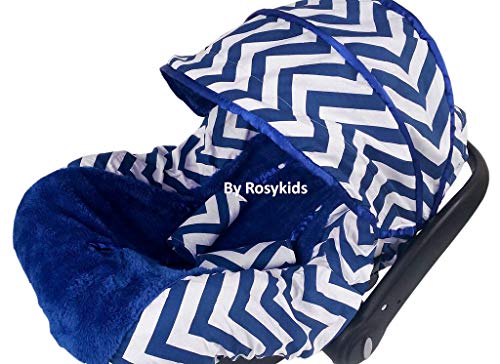 Cotton Chevron Navy Blue Cover
