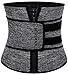 HOPLYNN Neoprene Sweat Waist Trainer Corset Trimmer Belt for Women Weight Loss, Waist Cincher Shaper Slimmer Grey Medium