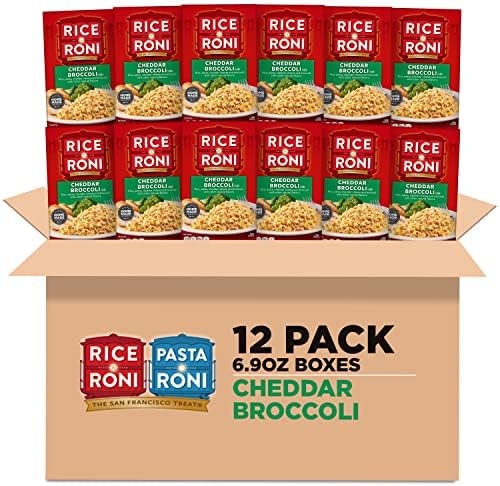 Rice-A-Roni Cheddar Broccoli, 6.5 oz Boxes (12 Pack)