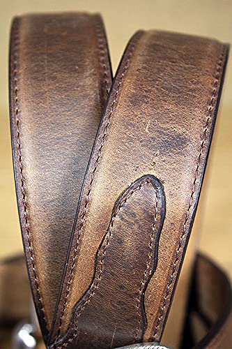 3D Men's 1 1/2" Genuine Leather Belt Brown 463