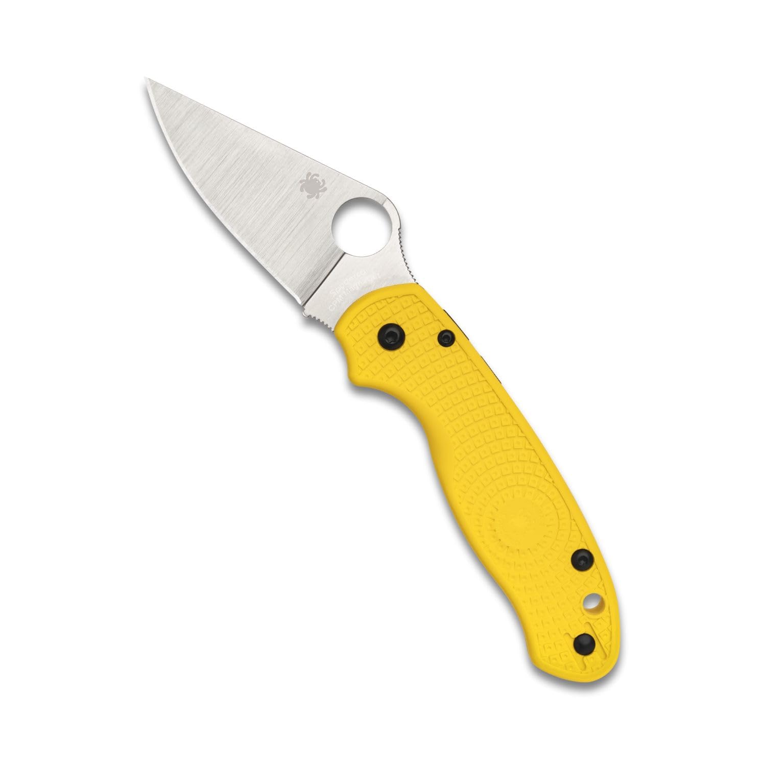 Spyderco Para 3 Lightweight Salt Folding Pocket Knife with 2" CPM MagnaCut Steel Blade and FRN Handle - EDC Knife for Men and Women, Perfect for Hunting, Tactical, Camping - PlainEdge - C223PYL | 2.93 Cpm Magnacut Plain-Edge, Compression Lock, Ambidextrous Tip-Up Clip, 2.4 Oz, Usa