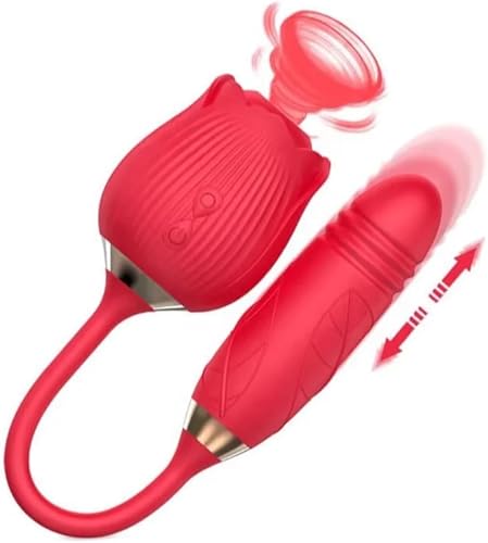 2-in-1 Rose Vibrator | 2-in-1 rose vibrator. USB Rechargeable, waterproof and has 10 vibration