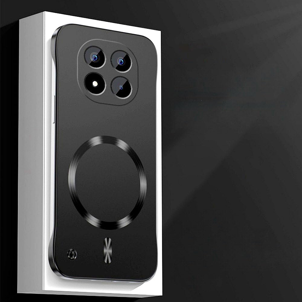 For Xiaomi Redmi Note 14 Pro 5G / Xiaomi Poco X7 5G Case,Camera Lens Protection,Ultra Slim,Solid Color Magnetic Premium Shockproof Protective Phone Cover ,Black Redmi Note 14 Pro 5G / Xiaomi Poco X7 5G Black