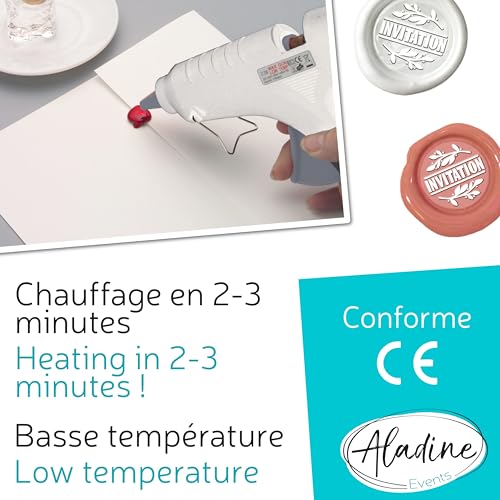 Aladine – 72606 – Freizeit Kreative – Pistole für Stöcke Wachs rund – 240 V