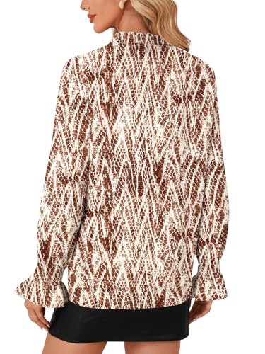 Image of LYANER Women's Bow Tie Neck Business Work Blouse