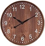 【Reloj de pared silencioso】: No más tictac molestos que brindan un momento tranquilo y cómodo, el movimiento de cuarzo silencioso garantiza la hora precisa.