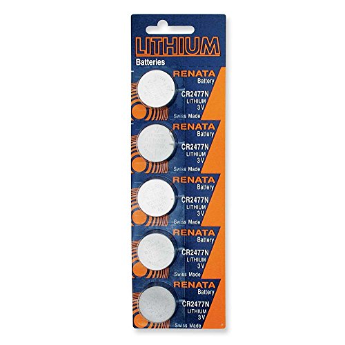 Pkg/5 Type CR2477N Renata Swiss Lithium Batteries