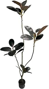 AfanD Artificial Rubber Tree,5.3ft Tall Fake Plants