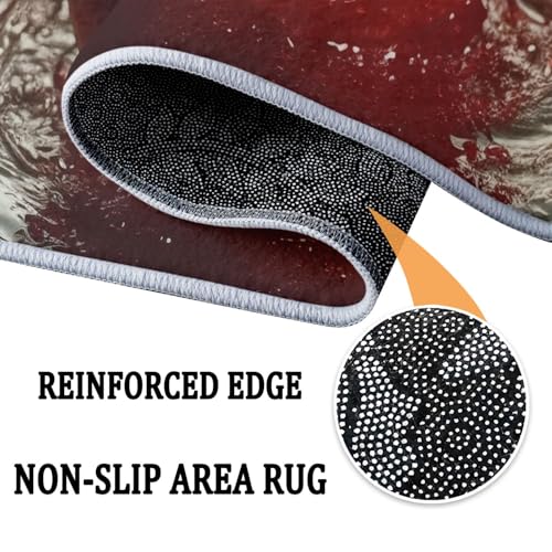 Tapis rond salon 180cm lavable résistant aux taches - 8