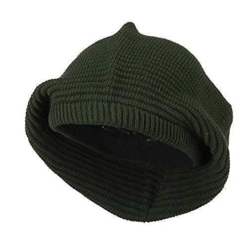 Medium Crown New Rasta Beanie Hat - Olive Osfm #TOP3