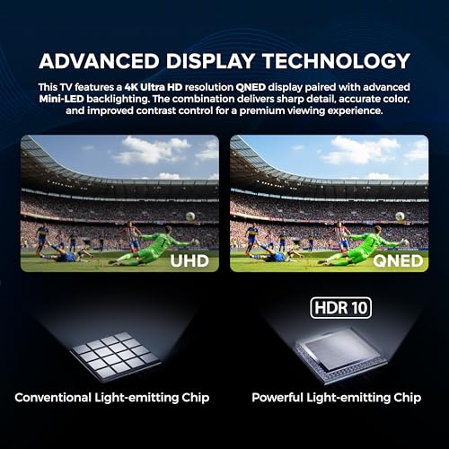 Image of Titan L100 QNED 65 inch Covered Patio Outdoor TV - 4K UHD Smart Outdoor Television - IP65 Weatherproof & Weather Resistant for Patio & Covered Areas - WebOS, Dolby Vision & Atmos - Thin Bezel