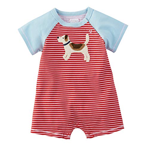 Mud Pie Baby Boys' Puppy Shortall, Multi, 9-12 Months