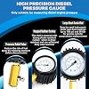 Diesel Compression Tester Kit 47pcs Petrol & Diesel Engine Compression Tester Small Engine Cylinder Leak Down Tester with Compression Gauge, Leak Detector, Gloves, for HDI/TDCi/Pumpe Duse Engine