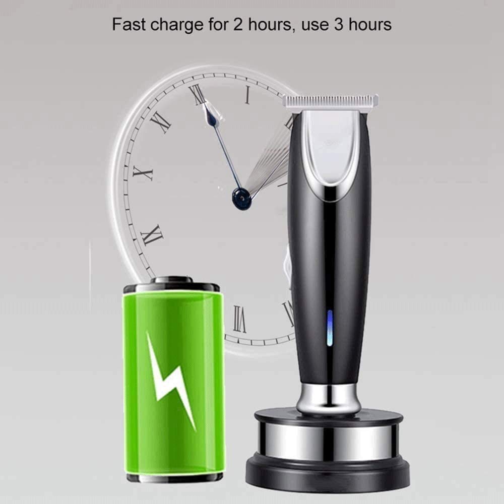 Capelli Professionali Capelli Capelli Cordless Trimmer per Capelli Ricaricabili per Capelli Ricaricabili per Uomo e Uso familiare con Bacino di Ricarica 4 Guida Pettine