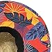 Hang Ten Beach Straw Lifeguard Sun Hat with Adjustable Chin Cord (Tropical)