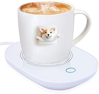 YEAILIFE Coffee Cup Warmer for Desk with Auto Shut Off, Tea Mug Warmer for Office Home Desk Use, Coffee Warmer Plate, Cup ...