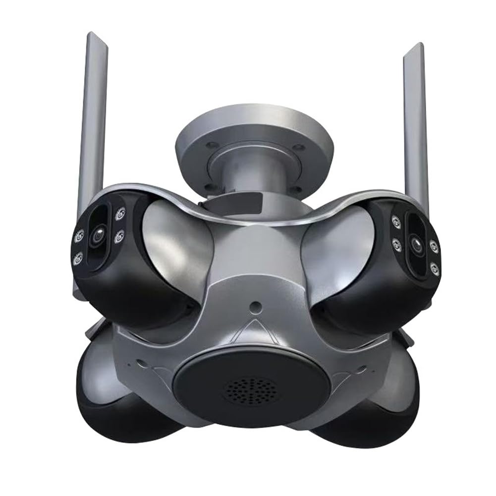Caméra de vidéosurveillance sans fil WiFi extérieure PTZ 4MP HD multi-écrans