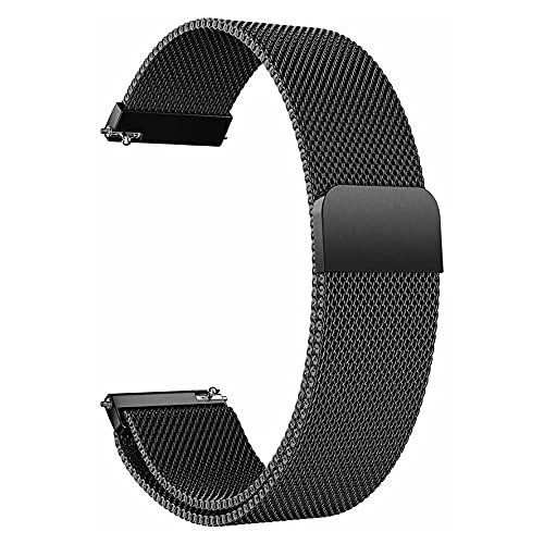 Pulseira 22mm Magnética Milanese compatível com Samsung Galaxy Watch 3 45mm - Galaxy Watch 46mm - Ge