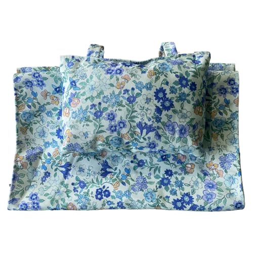 Chaise sling remplacement tissu pliable avec oreiller bleu