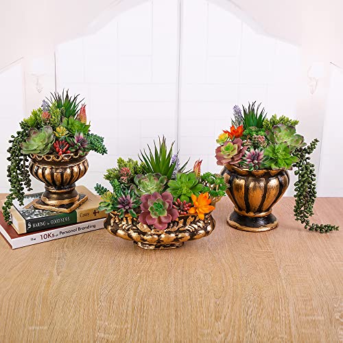 Cotsen 18 Pack Artificial Succulents Realistic Textured Fake Succulents Unpotted Artificial Cactus Plant Suitable For Garden Home Office Greening And Decoration #TOP2