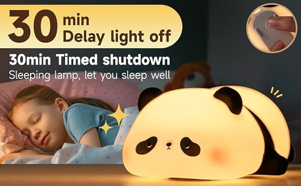 Cute Duck Lamp,Fun Lying Flat Duck Panda Night Light,LED Squishy Animal Novelty Lamp,Toddler Baby Night Light for Kids,Nursery Touch Kawaii Lamp Room/House Décor Nursery Nightlight for Breastfeeding by ATCTBOGFS - Used condition - Image 8