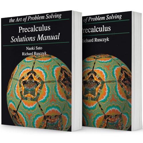 Art of Problem Solving (AoPS) Series, Precalculus 2 Books Set of Text and Solution by Richard Rusczyk