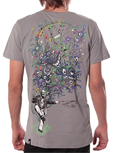 Street Habit T-Shirt da Uomo Stampa Psichedelica