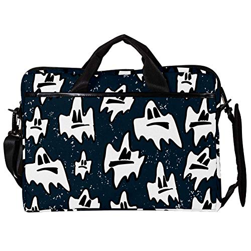 Bolso bandolera para laptop 14 pulgadas que evita arañazos con diseño Halloween