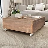 Gracias a su material de madera, sólida, esta mesa de café es resistente y duradero.