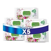 Fria Baby Sensation Salviette per Cambio Pannolino, con Burro di Karitè ad Azione Emolliente sulla Pelle, Dermatologicamente Testate, Confezione da 350 Salviette
