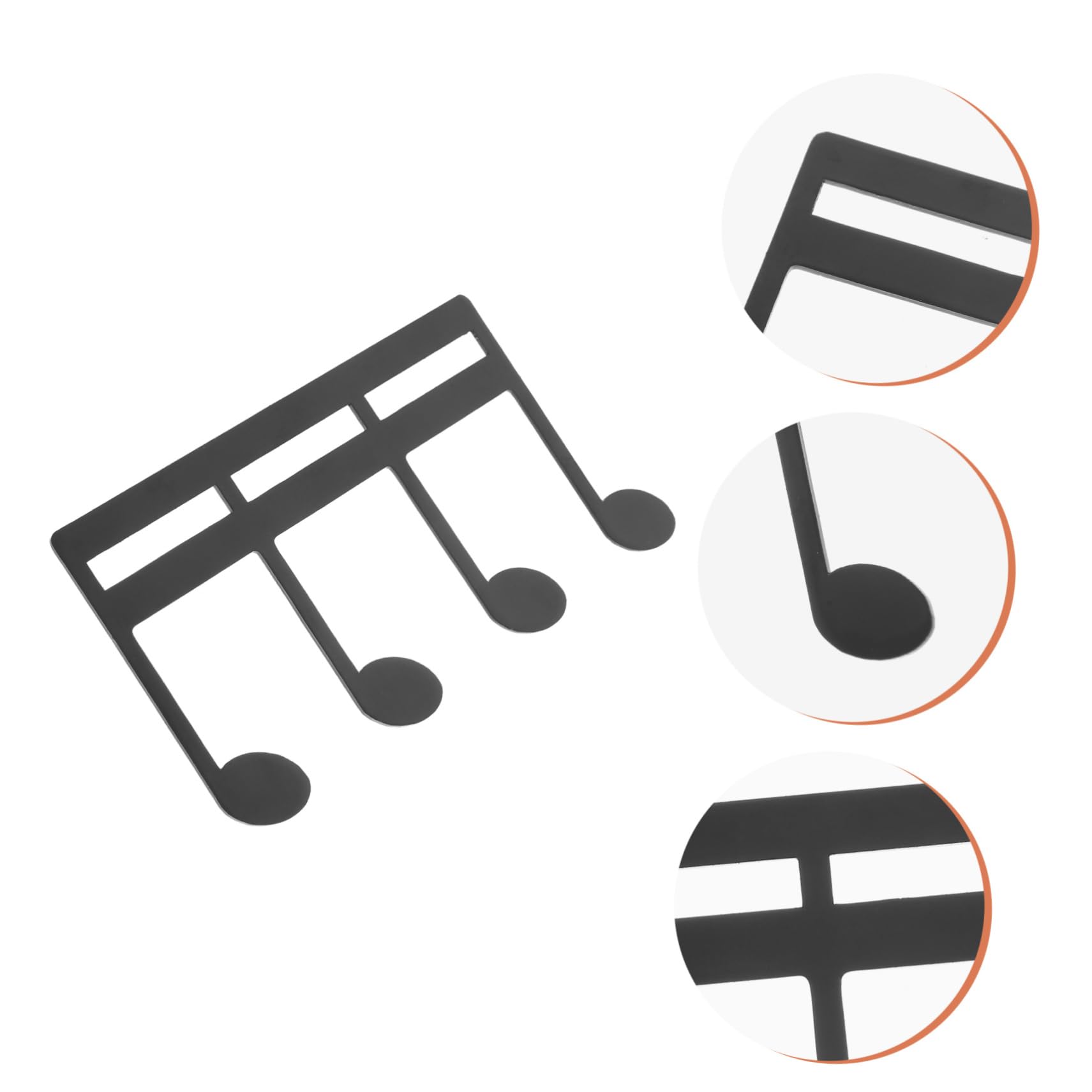 FAVOMOTO 4 Pieces Music Folder Musical Accessories Musical Notes Piano Portable Clips for Kitchen Bags Bag Clamp Snacks Trombone Lyre Sheet Music Clip