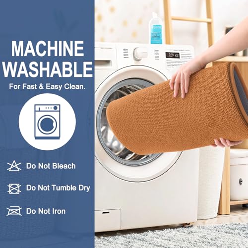 Image of OLANLY Thick Memory Foam Bath Mat Rug 30x20, Extra Soft Absorbent Bathroom Rug, Quick Dry Bath Mats, Non-Slip, Machine Washable Carpet for Bathroom, Tub and Shower, Home Decor Accessories, Clay