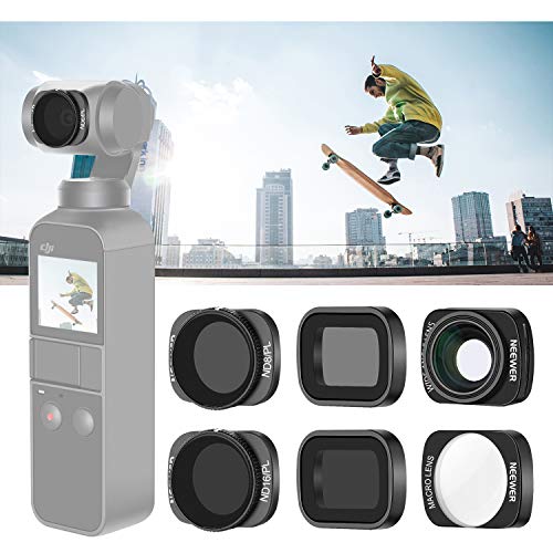 Neewer Lens Filter Set Compatibel with DJI Osmo Pocket Camera Lens: ND8 ND16