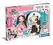 Clementoni Supercolor Velvet Na Surprise, 104 pezzi, floccato, tattile-Made in Italy, bambini 6 anni, puzzle cartoni animati, Multicolore, 27562