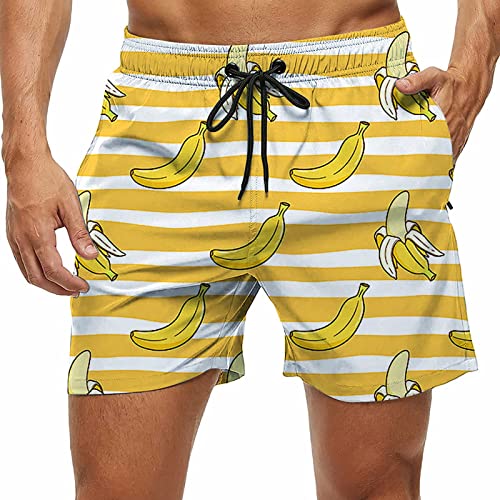 Mens Shorts Casual Comfortable Workout Shorts Drawstring Zipper Pockets Elastic Waist Shorts Men's Slim-Fit Flat-Front #TOP1