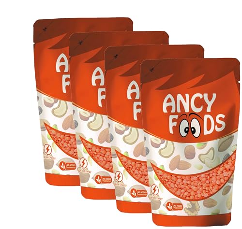 Image of Ancy Malka Lal Dal 1000g (500g X 2) - Light & Quick-Cooking Red Masoor Dal for Daily Meals, Rich in Protein & Easy to Digest | Ideal for Dal-Tadka, Soup, and More Indian Dishes | inchAb Ghar Ka Swaad - Sirf Ancy ke Saath! inch