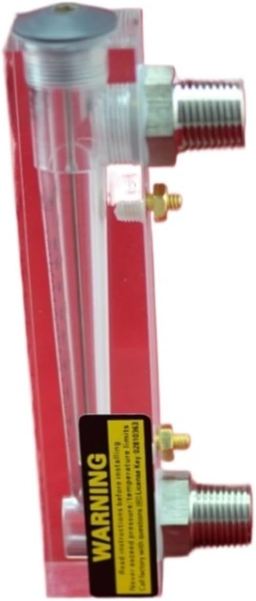 LZM-15 Panel flowmeter(Flow Meter) for Liquid/Water Without Control Valve with Stainless Steel Fitting 1/2" BSPT or NPT(0.2-1GPM 0.5-4LPM)