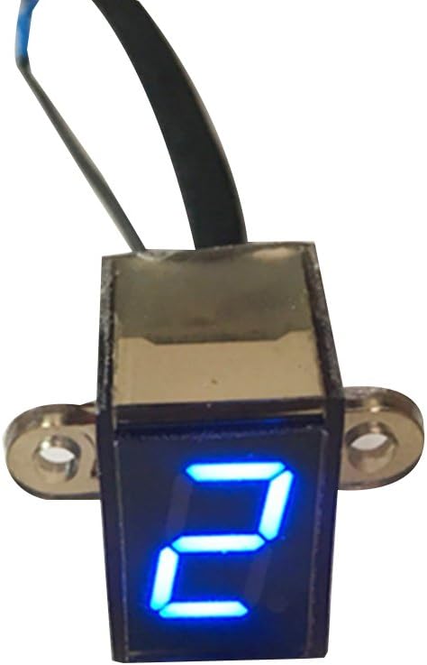 EgalBest LED Digital Gear Indicator Motorcycle Display Shift Lever Sensor Blue Light Motorbike Accessories