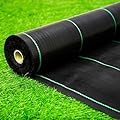EXTRAEASY 4ft x 250ft Garden Weed Barrier Landscape Fabric,Weed Block Fabric Heavy Duty 3.2OZ,Woven Mulch for Landscaping Ground Cover Weed Control Fabric, Black Garden Bed Liner