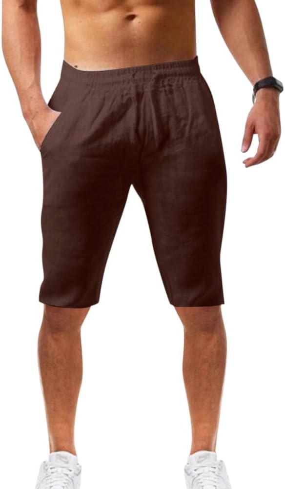 ORANDESIGNE Pantaloni Corti da Uomo da Vichingo Medievali Rinascimentali Pirata Cosplay Costumi Pantaloncini da Spiaggia con Lacci Estivi D Nero XS