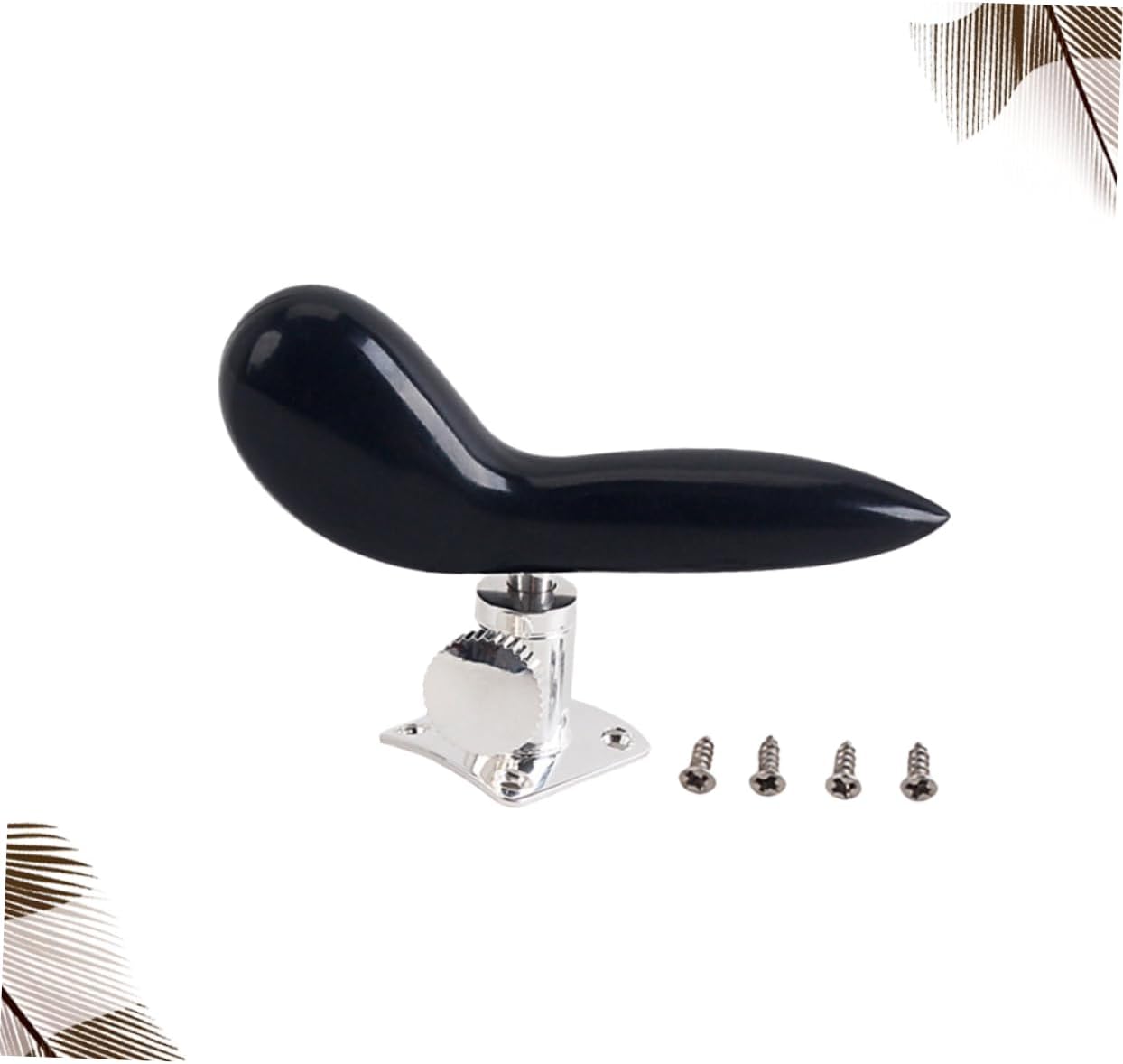 SAFIGLE Silver Plated Bassoon Hand Holder Saddle Rest Accessory for Woodwind Instruments Ergonomic Design for Enhanced Comfort and Performance Easy Installation and Glossy Finish