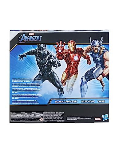 Avengers Movie Marvel Avengers Titan Hero Series Pack De 3 Panther Thor Iron Man - vue 6