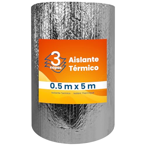 PILBELLES Aislante Térmico Reflexivo de Aluminio y...
