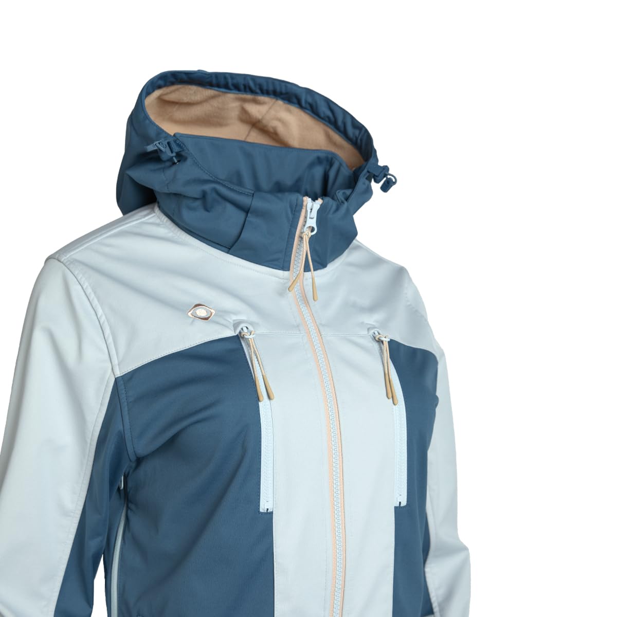 Izas Bediel W Chaqueta Soft Shell para Mujer. Cortavientos, Resistente al Agua y Transpirable. Capucha y Puños Ajustables. Bolsillos con Cremallera. Interior Perchado